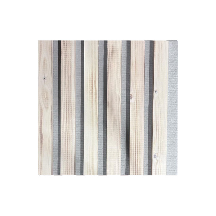 Panel de pared de madera natural 2700 x 300mm (Laca transparente-Gris)